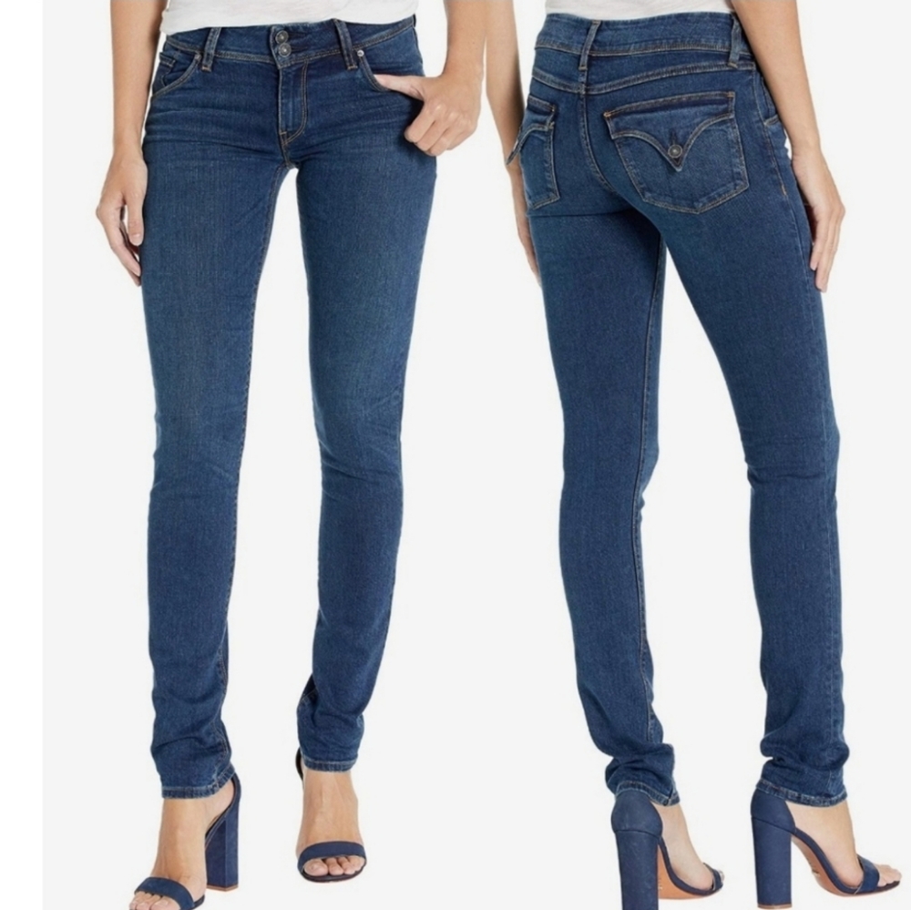 Husdon size 27 Collin Skinny mod rise flap pocket womens jeans made in the USA